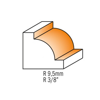 Fresa com Raio Côncavo HW Ø31,7x9,5mm - marca CMT - Cód. 727.095.11